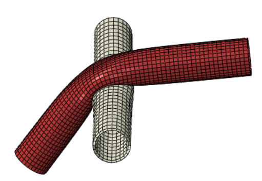管道甩击  ABAQUS 